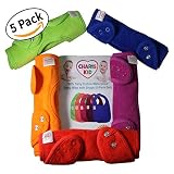 BEST Baby Bibs Waterproof with Snaps for Girls & Boys - Waterproof Teething Dribble Baby Bibs Set - 