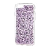 For Iphone 7 / 6s / 6 4.7インチ、oksale超薄型キラキラ透明Tpu保護スキンケースカバー パープル LE