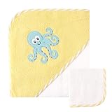 Luvable Friends Hooded Towel and Washcloth, Octopus by Luvable Friends