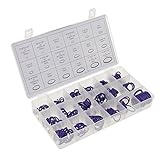 Perfk 270個/ケース　プロ　盛り付け　18種類　Oリング　ガスケット　シールキット　ガレージ　配管　エア　ガス　接続　パープル