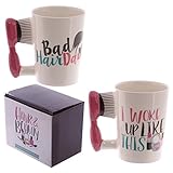 Egg n Chips London - Fun Hair Brush Shaped Handle Mug