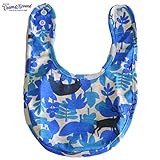 オーシャン＆グラウンド｜ベビースタイ｜SAFALEAF柄｜ブルー