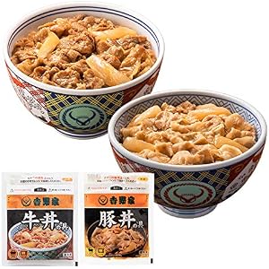 吉野家 [牛豚食べ比べセット 24袋] 120g×各12袋 冷凍便 (レンジ・湯せん調理OK)