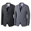 Magyars Cotton Stripe Jacket: Navy, Blue