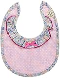 Bijoux & Bee(ビジュー&ビー) ドットフライス花柄ビブ<日本製> ライトピンク