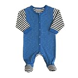 Coccoli Baby Boys 'ピューターStripe Footie カラー: ブルー