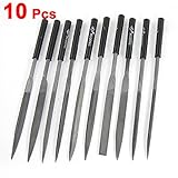 uxcell ヤスリセット　針のファイル セット 金属 プラスチック 5x180mm 精密 カッター ツール 10個