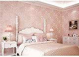 ayzrセルフAdhered不織布壁紙、ヨーロピアンスタイル自己を守っ寝室リビングルームテレビ壁紙 ピンク afsaer565857