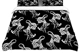 KESS InHouse Maria Bazarova "Strange Girl" Abstract People Featherweight Duvet Cover, 68" x 86" [並行輸