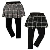 (ブラック/80cm)ベビー服 女の子 スカッツ ボトム スーパーニット 紡毛 ウエストゴム チェック 女児 ベビー