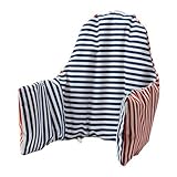 Ikea Antilop Highchair Cushion & Cover - Reversible with 2 colours red or blue (Model: PYTTIG) by Ik
