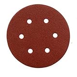 POWERTEC 45224 A/O Hook and Loop 6 Hole Disc 6-Inch 240 Grit 25 PK [並行輸入品]