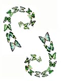 ZCHING 3D Butterfly Removable Mural Stickers DIY Art Decor Decal Crafts for Kids Bedroom Living Room