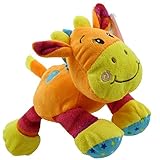 フィエスタPlush – ベビー – Laydown Giraffe (オレンジwith Rattle – 7.5インチ)
