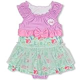 BABYDOLL（ベビードール） ディズニー リボン付き水着ワンピース-ベビー キッズ 女の子 プール 水泳 DISNEY★Collection -0357K 90cm アリエル
