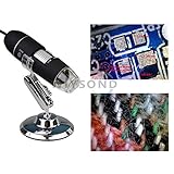 Wiysond 800倍 USB デジタル 顕微鏡 ポータブル 8 LED 40 - 800X2MP 内視鏡 拡大鏡 カメラ
