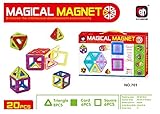 得堂 磁石ブロック マグネット立体パズル 磁石積み木 20PCS