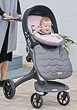 フットマフ ベビー カー カバー ベビーキャリア ベビーカー用防寒カバー 寝袋 お布団 おんぶ 抱っこ (Gray)