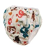 Perfk 全８種類　ベビー水着　男の子　女の子　水遊び用パンツ　スイミングパンツ　調整可能　再利用可能 - 動物