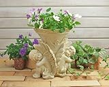 愛くるしい天使の寝顔と上品な立体レリーフ☆【プリティーエンジェルポット】(ガーデニング雑貨・植木鉢・オーナメント)