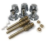 価格Pfisterタイプタブとシャワートリムキット3メタルシャワーハンドル、シート、座金、フランジ、Nipleセット( Madol 2448 )