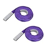 SEIKOH スリングベルト 2本セット 4m 幅25mm 使用荷重800kg ナイロンスリング 吊上げ