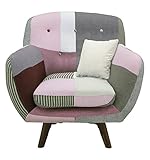 大川家具 関家具 ソファ 1人掛け 81cm幅 パープル色 243558