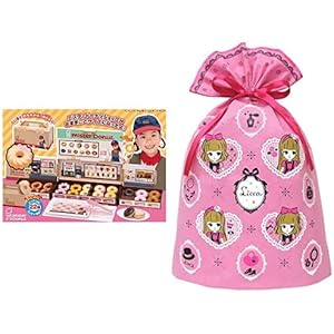 リカちゃん ミスタードーナツへようこそ! + インディゴ タカラトミー リカちゃん ラッピング袋 ギフトバッグ3L ピン…