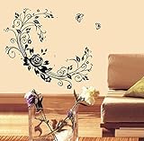Pop Decors PT-0141-Va Beautiful Wall Decal Flower Vine [並行輸入品]
