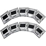 iimono117　ソーラー充電式　LED道路鋲 / センターライン 駐車場 縁石 反射板 視線誘導 (10, 白)