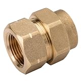 HomeFlex 11 – 435 – 007 3 / 4インチ真鍮Corrugatedステンレススチール管X Fiptメスアダプタ