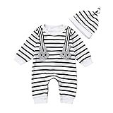 (プタス)Putars ベビー服 子供服 ロンパース 女の子 男の子 長袖 ストライプ柄 動物柄 うさぎ柄 可愛い 秋 冬 新生児 歩行服 出産お祝い 記念日 プレゼント 0-24ヶ月