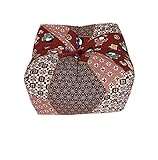 天然そばがら枕 正座クッション 16×19×13cm 日本製 わらび (レッド)