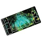 GENESIS プレイマット カードゲーム TCG リモート デスクマット マウスパッド 上質 厚手 3way 草 森 ppn51