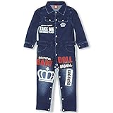 ベビードール 切替デニムつなぎ 子供服 100cm デニム