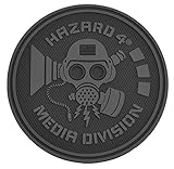 HAZARD4 カメラバッグ用 パッチアクセサリー Media Division - rubber velcro patch Black PAT-MDA-BLK