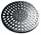 マンホール 鋳鉄製雨水格子蓋 250型(直径278mm) F250K(穴あり） アロン化成