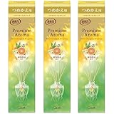 消臭力 プレミアムアロマ [まとめ買い] 部屋用 スティック レモングラス&バーベナ 本体 65mL+つめかえ 65mL ディフューザー 玄関 リビング ルームフレグランス 消臭 芳香剤
