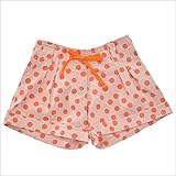 rasta manis(ラスタマニス) ショートパンツ　水玉/ドット柄ショート　パンツ ガールズ オレンジ XS(90cm）