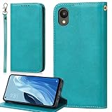 Galaxy A23 ケース 手帳型 ストラップ GalaxyA23 5G ケース ギャラクシー A23 ケース A23 カバー SC-56C SCG18 ケース a23スマホケース 適用 SIMフリー docomo au GalaxyA235G ケース Galaxy A23手帳ケース ぎゃらくしーA23 ケース 携帯カバー a23 5gケース CASE ギャラクシー a23 ケースカバー 適用 【BonwFzin】 PU レザー ストラップケース ストラップホール付き マグネット フリップ ケース 手帳 カードケース スマホケース カード収納 携帯カバー カード入れ スタンド 落ち着いた色 レトロ ターコイズ