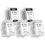 BC340XL 2個+BC341XL 3個セット 詰め替えインク 互換インクカートリッジ canon用340 341 BC360/361通用 大容量 取扱説明書付き 純正品併用 TS5130S TS5130 MG4230 MG4130 MG3630 MG3530 MG3230 MG3130 MG2130 MX523 MX513 インク PIXUS TS5430 TS5330 インク