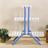 J-園芸ラック ラワースタンド フラワーラック木製の立っているフラワーシェルフのコーナーシェルフ鉢植え用鉢植えホルダー棚/ラックガーデン収納棚バルコニー用の屋内または屋外、居間83x30x90CM（3