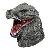 [Nuoslun] 恐竜マスク パーティーマスク コスプレ ラテックス マスク 仮装マスク コスプレ小物 変装 お面 かぶりもの アイテム お祭り 宴会 学園祭 (Godzilla)