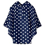 KiU キウ キッズ レインポンチョ ピースドット M(110-130cm)