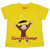 【本体綿100％】2017年 夏物 おさるのジョージ 帽子でいたずら 半袖Ｔシャツ Curious George イエロー◇95cm