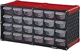 Stack-On SCR-24 24 Drawer Storage Cabinet, Red [並行輸入品]