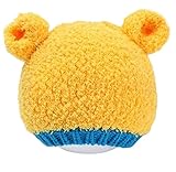 Plus Nao(プラスナオ) 帽子 ニットキャップ 子供 赤ちゃん ベビー カラバリ豊富 可愛い キュート 贈り物 プレゼント 耳付き カラフル 暖か - イエロー
