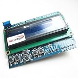 HiLetgo 1602 LCDキーパッド シールド拡張ボード 青色 バックライト UART インターフェイス for Arduino Duemilanove ロボット [並行輸入品]