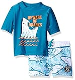 OshKosh B ' gosh Osh Kosh赤ちゃん男の子半袖ラッシュガードセット カラー: ブルー