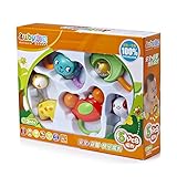 おしゃぶりラトル新生児9月臼歯安全で、非毒性聴覚視覚触覚トレーニング（5pcs）